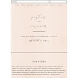 "Simply Perfect" - Wedding Website in Blush by Brianne Larsen - Guest Management