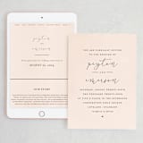 "Simply Perfect" - Wedding Website in Blush by Brianne Larsen - Match Your Stationery