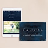 "tiny dots" - Wedding Website in Sapphire by Erin Deegan - Match Your Stationery