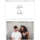 "Funky Names" - Wedding Website in Navy by Phrosné Barwood - Guest Management