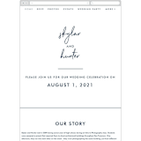 "Funky Names" - Wedding Website in Navy by Phrosné Barwood - Guest Management