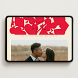 "Pair of Hearts from Disney's Alice In Wonderland" - Wedding Website in Ruby by Baumbirdy - Desktop Design