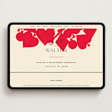 "Pair of Hearts from Disney's Alice In Wonderland" - Wedding Website in Ruby by Baumbirdy - Desktop Design