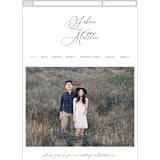 "Lovely Script" - Wedding Website in Soft Black by Lori Wemple - Guest Management