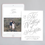"Lovely Script" - Wedding Website in Soft Black by Lori Wemple - Match Your Stationery
