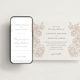 "In Bloom" - Wedding Website in Latte by Jennifer Postorino - Match Your Stationery