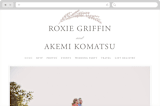 "Arches of Wheat" - Wedding Website in Dove Grey by Hooray Creative - Desktop Design