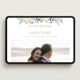 "Sprigs of Joy" - Wedding Website in Pearl by Leah Bisch - Desktop Design