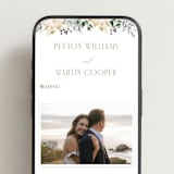 "Sprigs of Joy" - Wedding Website in Pearl by Leah Bisch - Mobile Layout