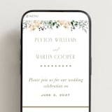 "Sprigs of Joy" - Wedding Website in Pearl by Leah Bisch - Mobile Layout