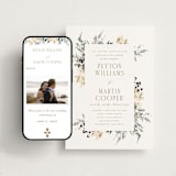 "Sprigs of Joy" - Wedding Website in Pearl by Leah Bisch - Match Your Stationery