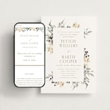 "Sprigs of Joy" - Wedding Website in Pearl by Leah Bisch - Match Your Stationery