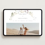 "Aster" - Wedding Website in Garden by Itsy Belle Studio - Desktop Design