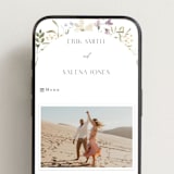 "Aster" - Wedding Website in Garden by Itsy Belle Studio - Mobile Layout