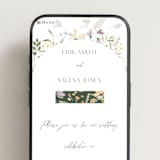 "Aster" - Wedding Website in Garden by Itsy Belle Studio - Mobile Layout