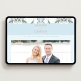 "Hydrangea Garden" - Wedding Website in Sky by Susan Zinader - Desktop Design