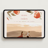 "Giardino" - Wedding Website in Saffron by Vera Lim - Desktop Design