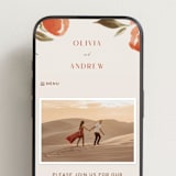 "Giardino" - Wedding Website in Saffron by Vera Lim - Mobile Layout