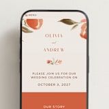 "Giardino" - Wedding Website in Saffron by Vera Lim - Mobile Layout