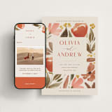 "Giardino" - Wedding Website in Saffron by Vera Lim - Match Your Stationery