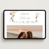 "Felicity" - Wedding Website in Pearl by Leah Bisch - Desktop Design
