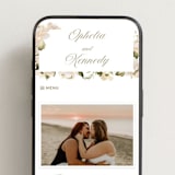 "Felicity" - Wedding Website in Pearl by Leah Bisch - Mobile Layout
