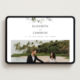 "Wildflower Garden" - Wedding Website in Lace by Hannah Williams - Desktop Design