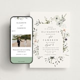 "Wildflower Garden" - Wedding Website in Lace by Hannah Williams - Match Your Stationery