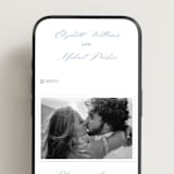 "Royal" - Wedding Website in Cobalt by Petra Kern - Mobile Layout