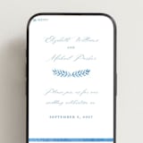 "Royal" - Wedding Website in Cobalt by Petra Kern - Mobile Layout