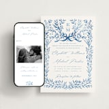 "Royal" - Wedding Website in Cobalt by Petra Kern - Match Your Stationery