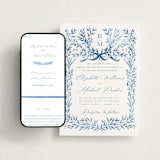 "Royal" - Wedding Website in Cobalt by Petra Kern - Match Your Stationery