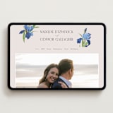 "Irises" - Wedding Website in Natural by Everett Paper Goods - Desktop Design