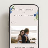 "Irises" - Wedding Website in Natural by Everett Paper Goods - Mobile Layout