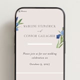 "Irises" - Wedding Website in Natural by Everett Paper Goods - Mobile Layout