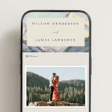 "The Valley" - Wedding Website in Summer by Petra Kern - Mobile Layout