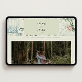 "Chinoiserie" - Wedding Website in Nouvelle by Sumak Studio - Desktop Design