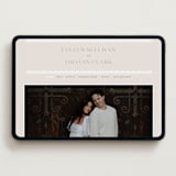 "Lace Trim" - Wedding Website in Cream by Kristen Smith - Desktop Design