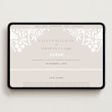 "Lace Trim" - Wedding Website in Cream by Kristen Smith - Desktop Design