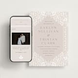 "Lace Trim" - Wedding Website in Cream by Kristen Smith - Match Your Stationery