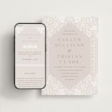 "Lace Trim" - Wedding Website in Cream by Kristen Smith - Match Your Stationery