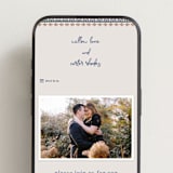 "Vase" - Wedding Website in Neptune by Kelly Watkins - Mobile Layout