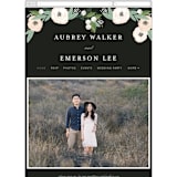 "Blooming Bouquet" - Wedding Website in Charcoal by Alethea and Ruth - Mobile Layout