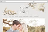 "Beloved" - Wedding Website in Mist by Design Lotus - Desktop Design