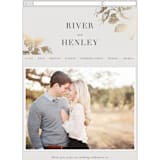 "Beloved" - Wedding Website in Mist by Design Lotus - Mobile Layout