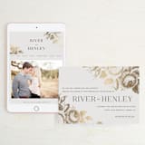"Beloved" - Wedding Website in Mist by Design Lotus - Match Your Stationery
