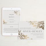 "Beloved" - Wedding Website in Mist by Design Lotus - Match Your Stationery