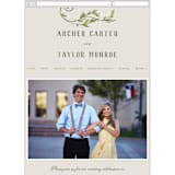 "Rustic Love" - Wedding Website in Parchment by GeekInk Design - Guest Management