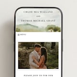 "Countryside" - Wedding Website in Emerald by Petra Kern - Mobile Layout