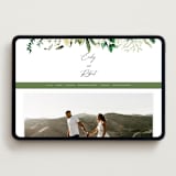 "Fresh Classic" - Wedding Website in Porcelain by Susan Moyal - Desktop Design